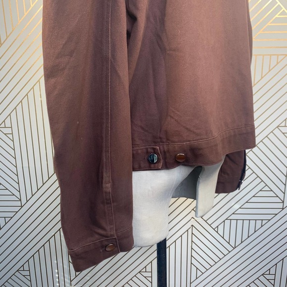 LPA the Label Kyla Denim Jacket Espresso Brown - Picture 9 of 12